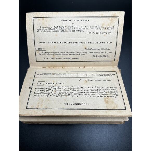 1904 Learys Ready Reckoner Form Book Wages Calculator Hardcover - Picture 13 of 14